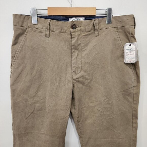 Flag and Anthem Pants Mens 35x30 Khaki Nashville Straight Stretch Chinos - Picture 3 of 12